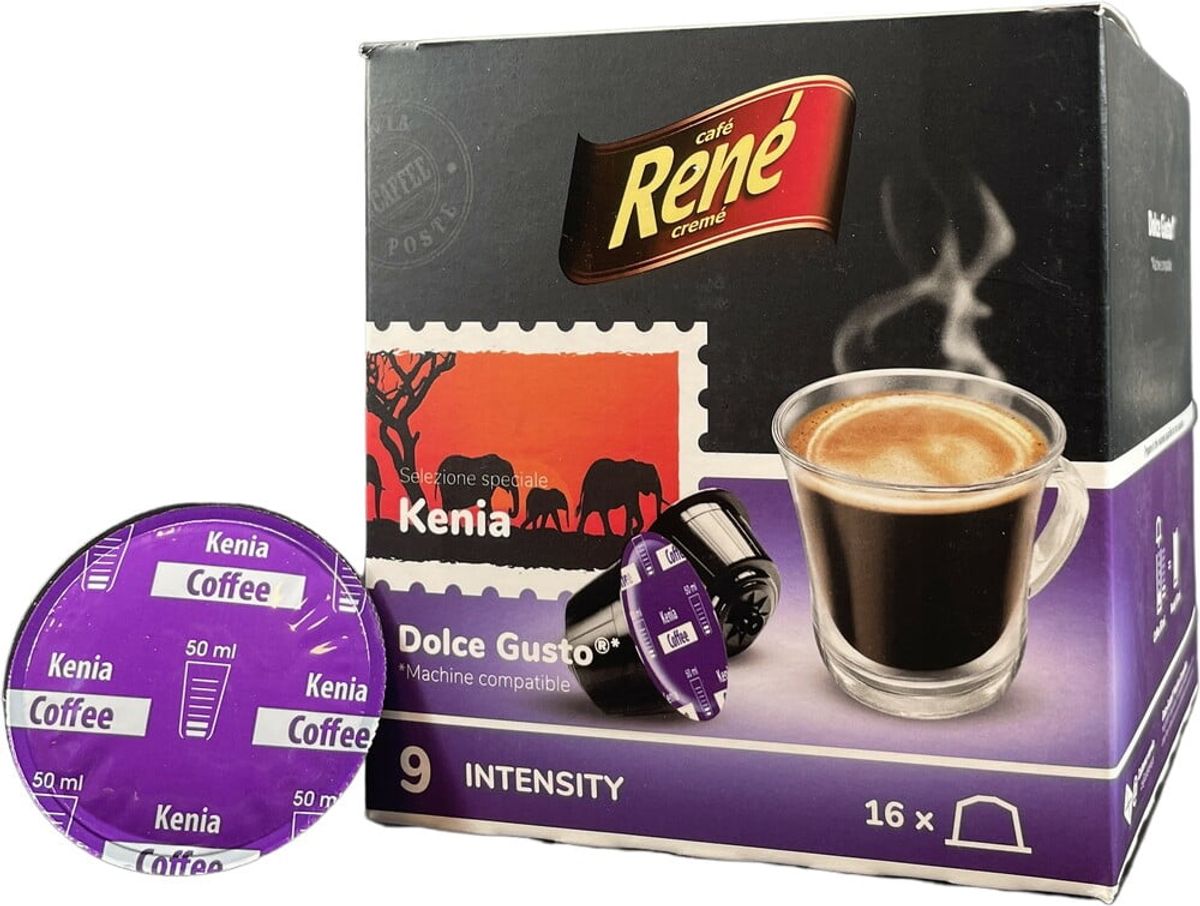 Café René - Kenya (16 stk) - Kapsler til Dolce Gusto