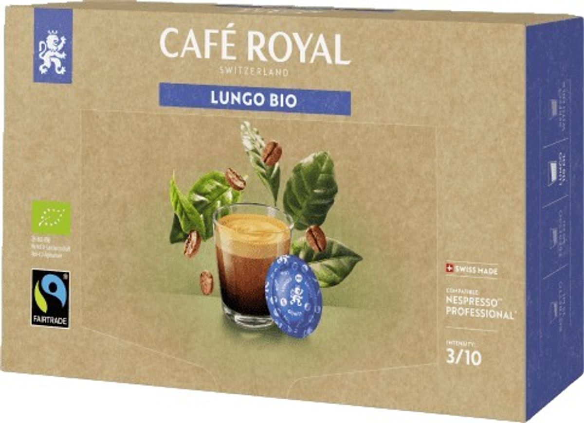 Café Royal - Lungo Organic (50 stk) - Kapsler til Nespresso Pro