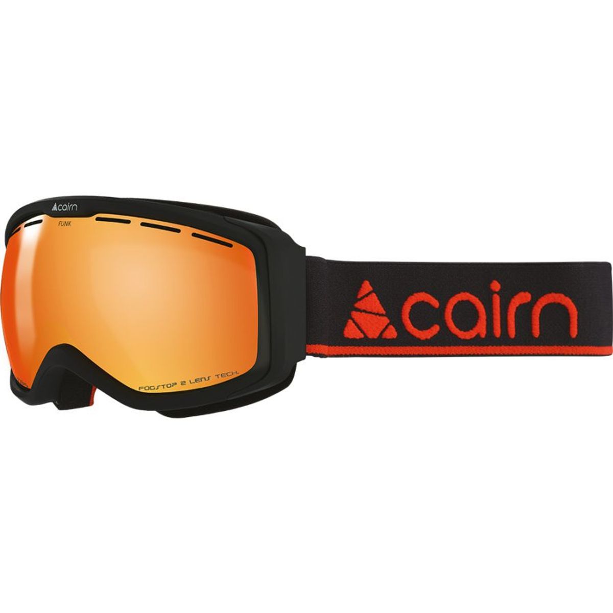 Cairn Funk, OTG skibriller, junior, mat sort orange