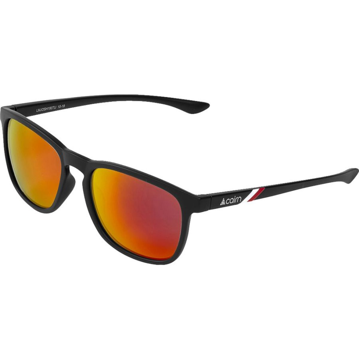 Cairn Josh Polarized, solbriller, sort/rød