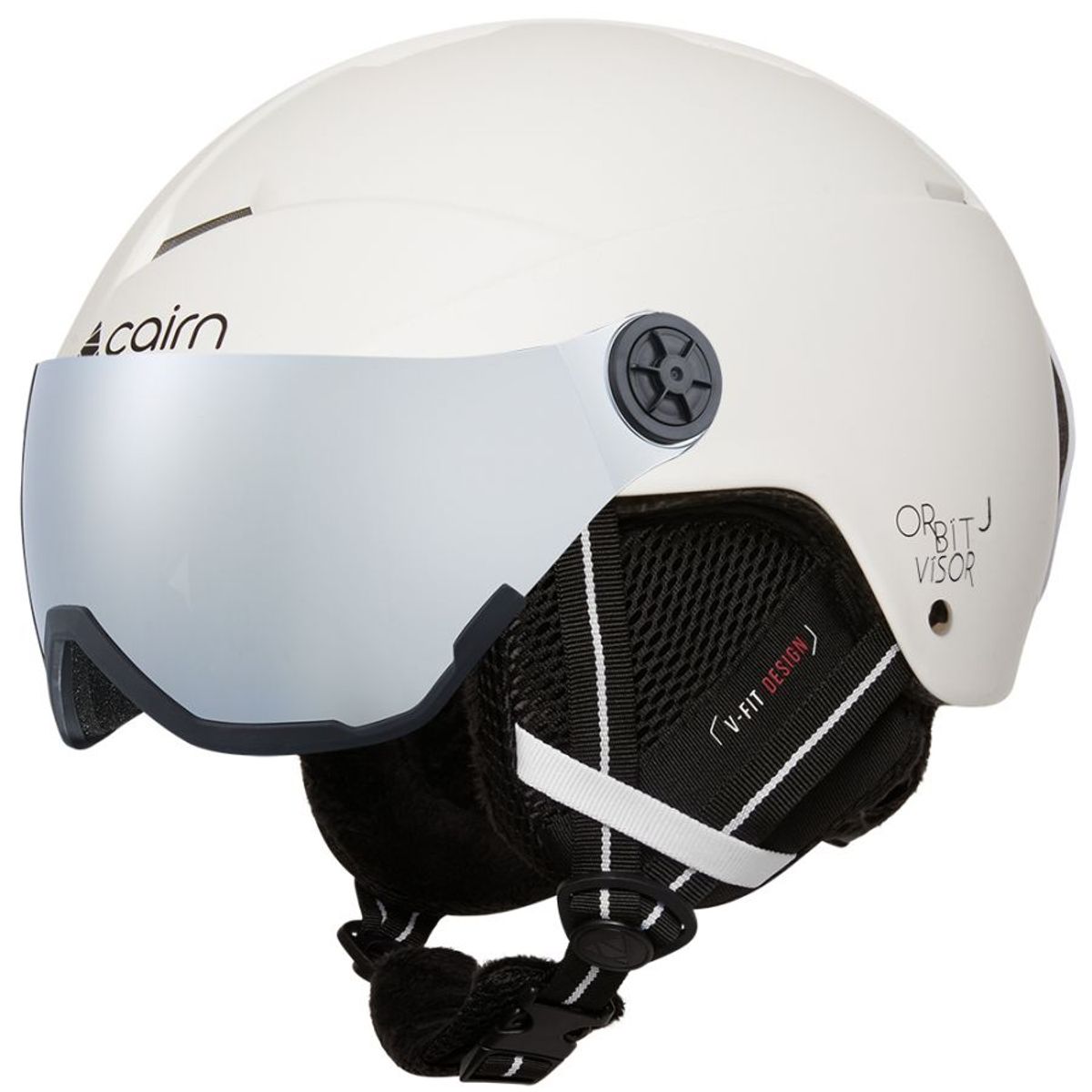 Cairn Orbit Visor J, skihjelm, junior, mat hvid