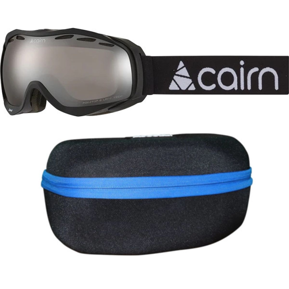 Cairn Speed, mat black + Accezzi gogglecase