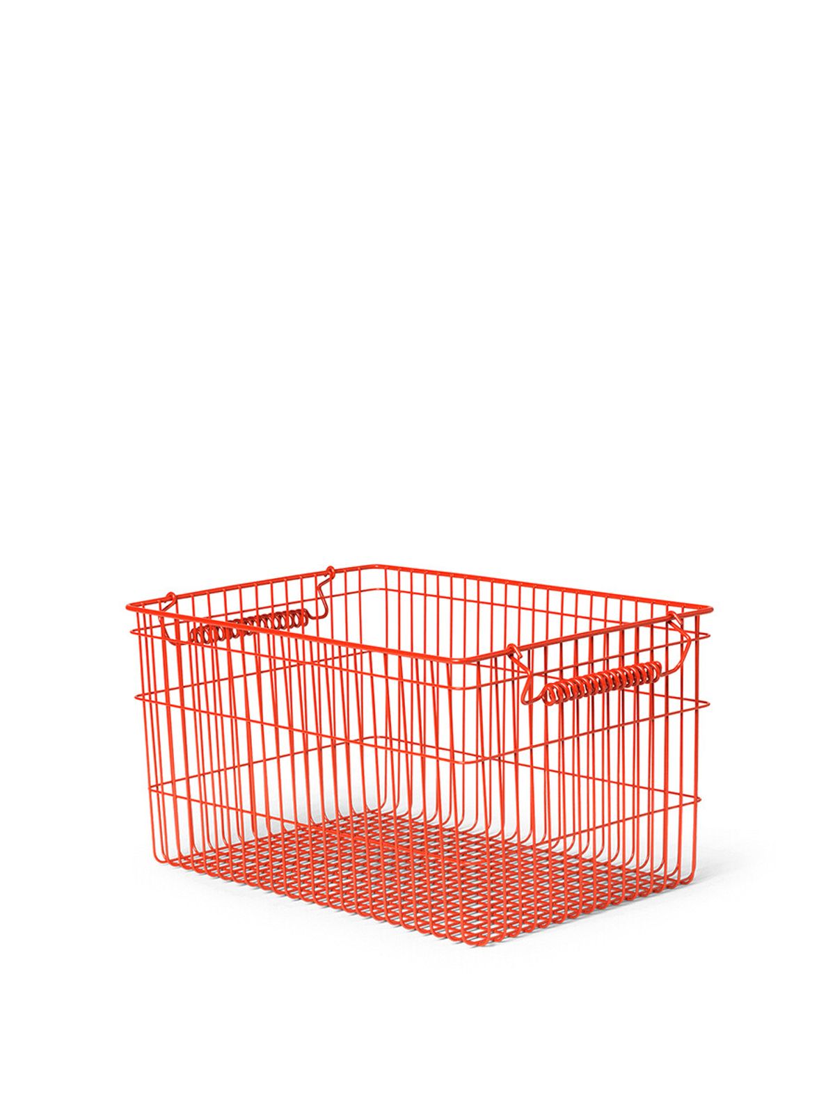 Cala Stackable Baskets, set of 2 fra Ferm Living (Poppy Red)