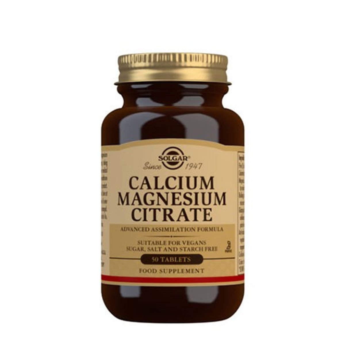 Calcium Magnesium Citrate - 50 tabletter