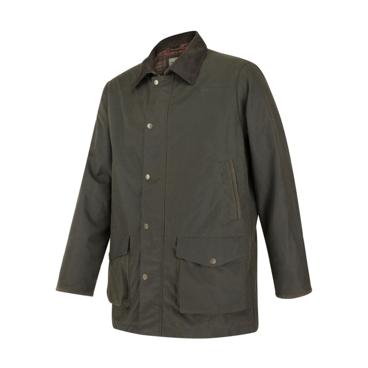 Caledonia Waterproof Wax Jacket, oilskinsjakke deluxe, grøn - XL