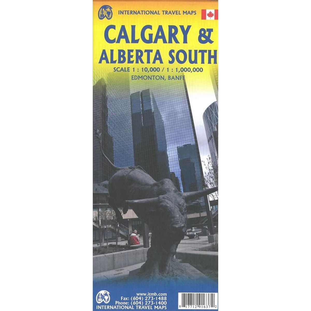 Calgary & Southern Alberta Travel Reference Map - Itmb - English Book