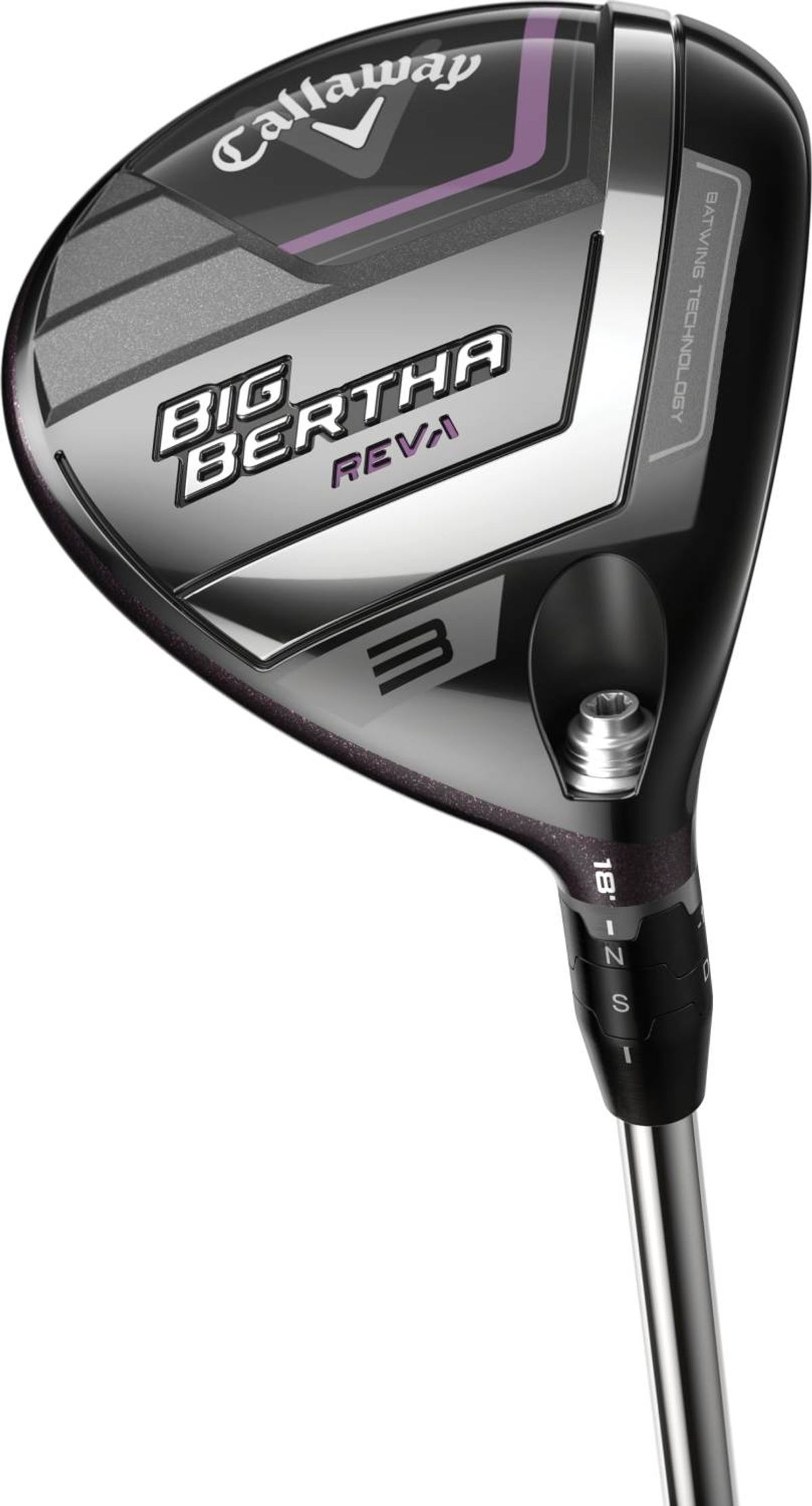 Callaway Big Bertha Reva (2023) Dame Fairwaykølle - Lilla - Højre - 18.0° (3 Kølle) - Callaway RCH 40 Dame Grafit