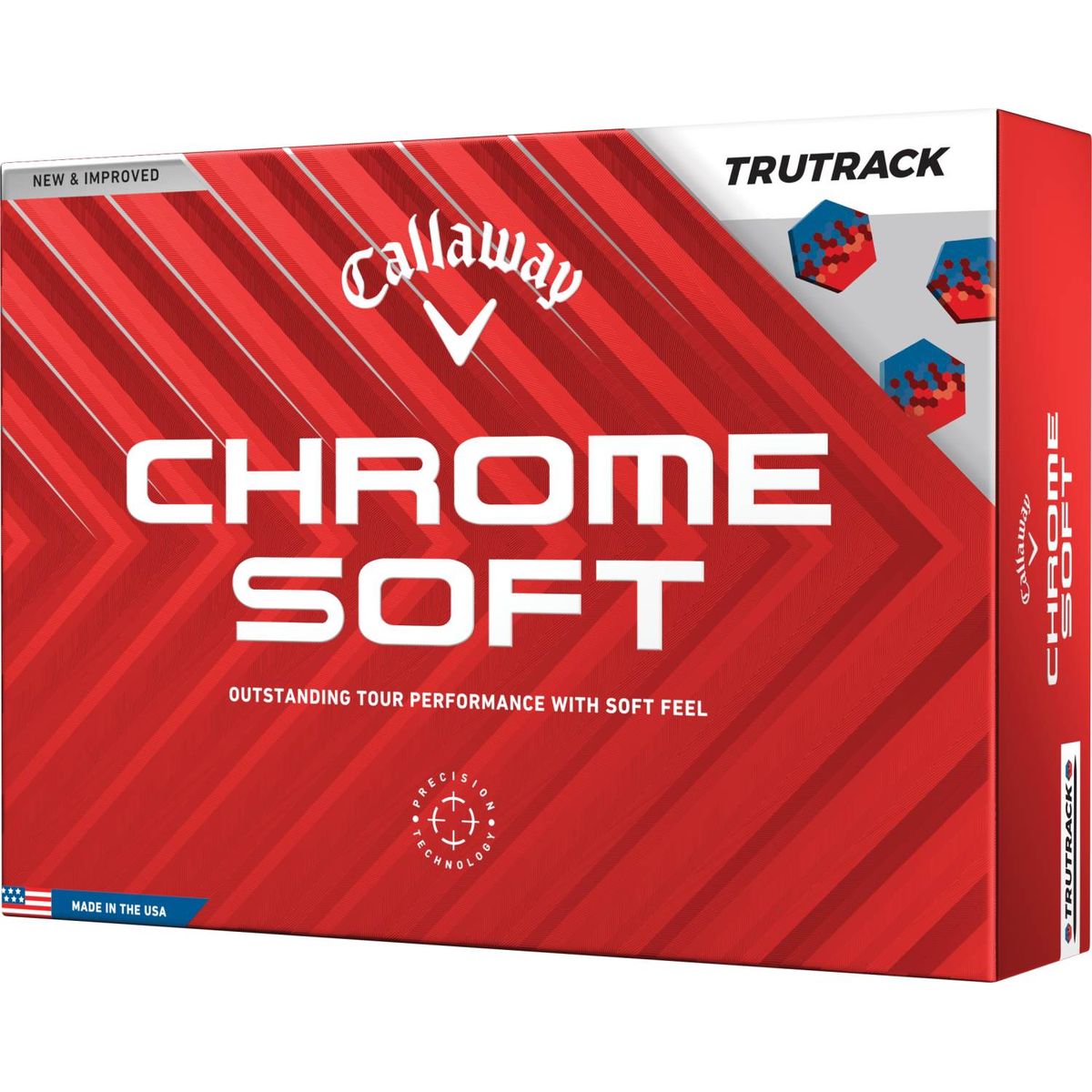 Callaway Chrome Soft Tru Track (2024) Golfbolde - White