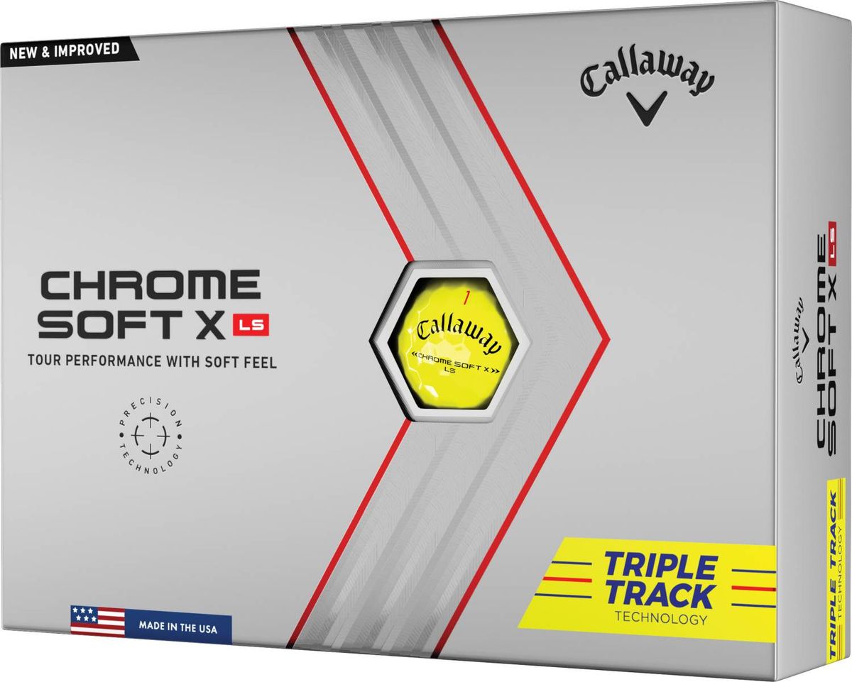 Callaway Chrome Soft X Low Spin Triple Track (2022) Logobolde - Gul