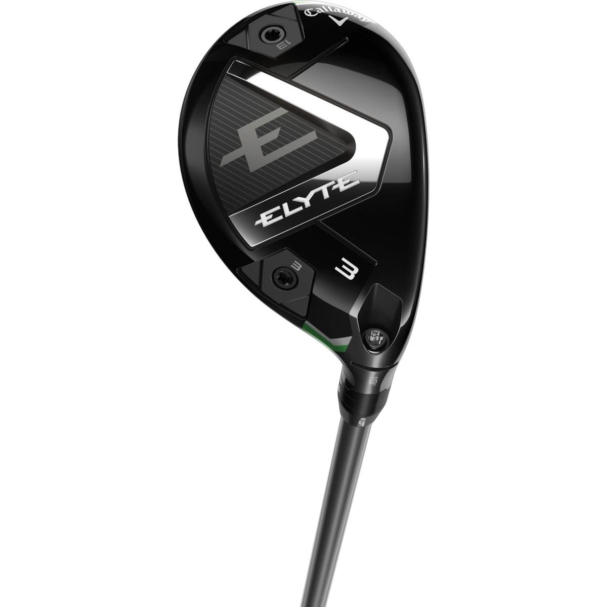 Callaway Elyte Dame Hybridkølle - Sort - Højre - 24.0° (5 Kølle) - True Temper Eldio Blue/White IR/HYB 40 Dame Grafit