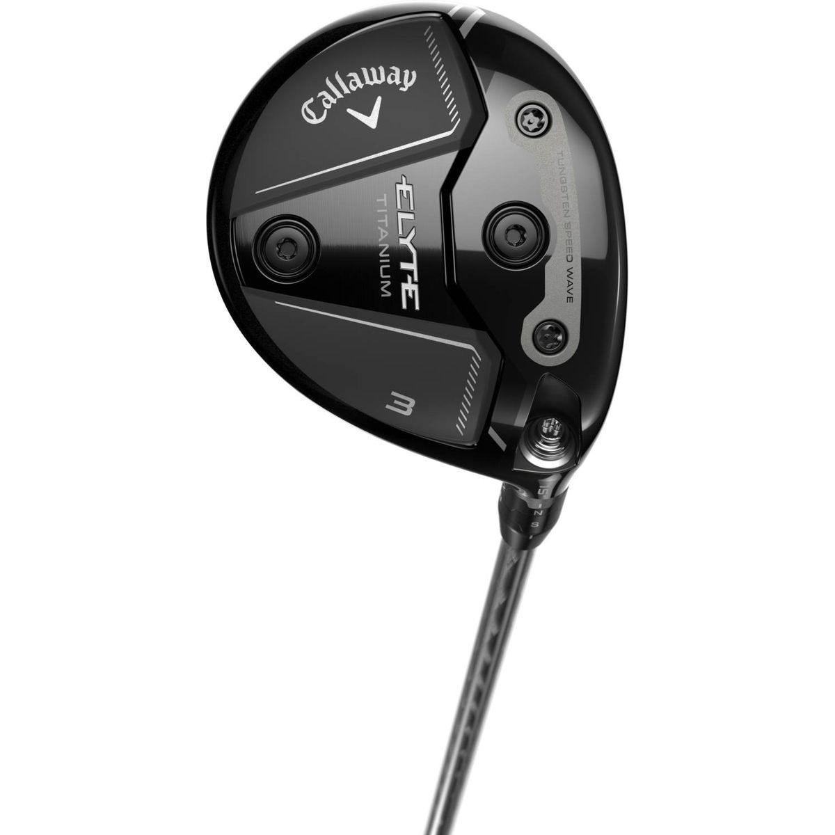 Callaway Elyte Titanium Herre Fairwaykølle - Sort - Højre - 15.0° (3 Kølle) - True Temper Project X Denali Charcoal 60 Regular Grafit