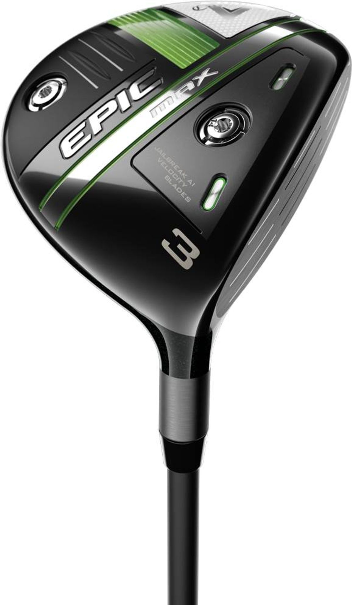 Callaway Epic Max Herre Fairwaykølle - Sort - Højre - 18.0° (5 Kølle) - True Temper Project X - HZRDUS Smoke IM10 60 Stiff 6.0 Grafit