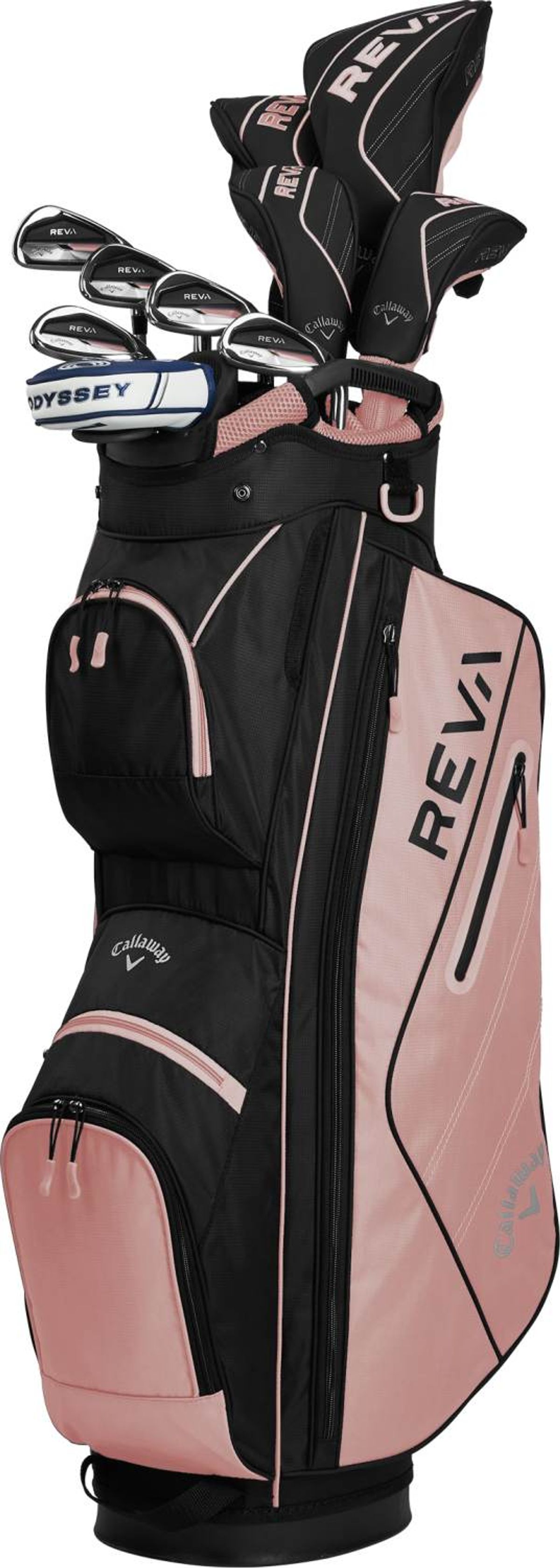 Callaway Reva Dame Golfsæt - Rose Gold - Højre - DR, FW, 5H, 7-9, SW, Putter - Callaway RCH 40 Dame Grafit