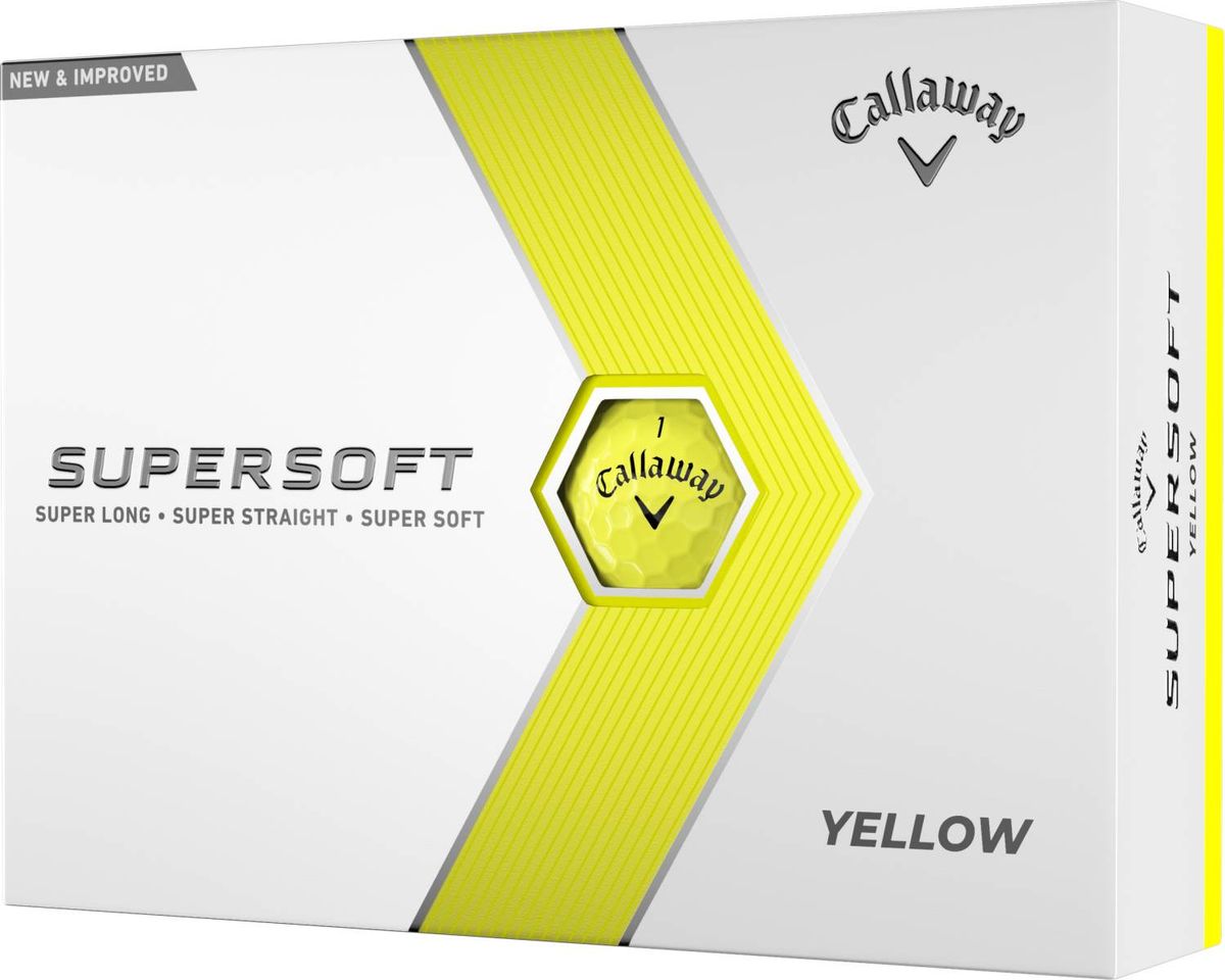 Callaway Supersoft Golfbolde - Yellow