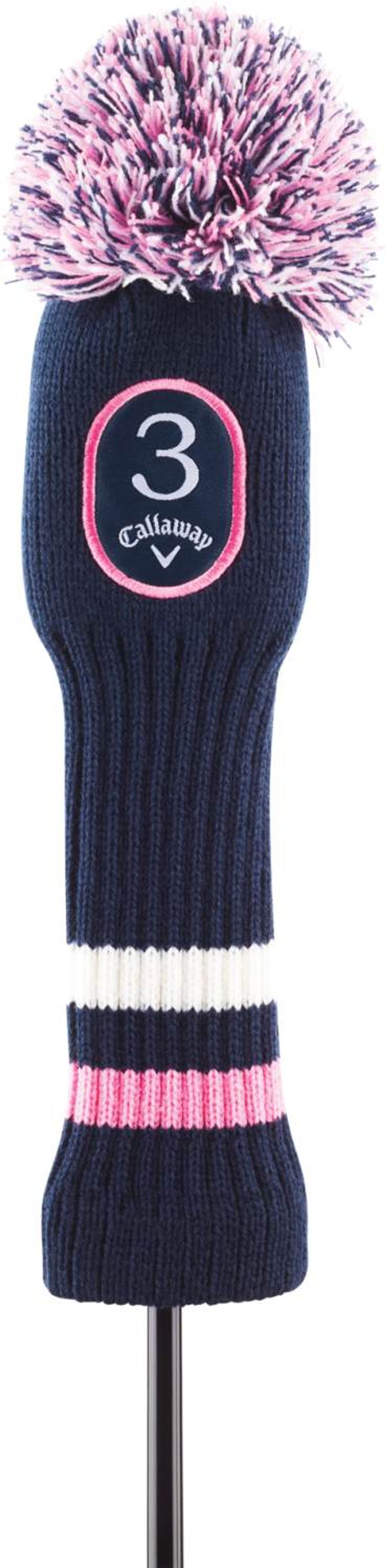 Callaway Uptown Pom Pom Navy Blue/Pink Fairway Headcover