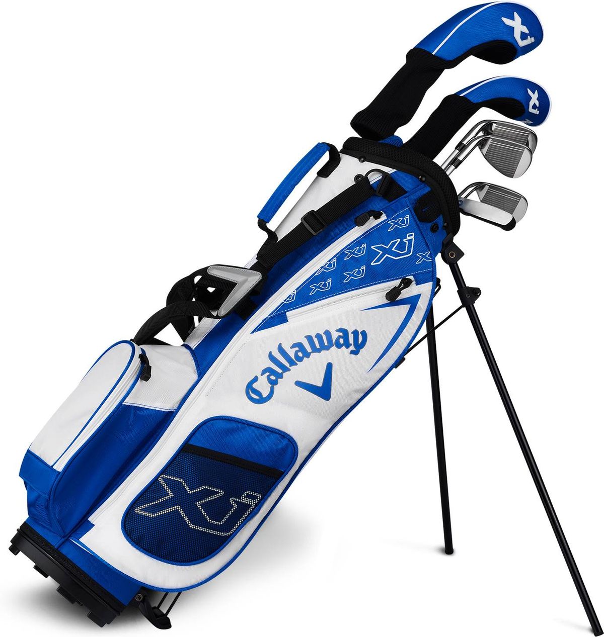 Callaway XJ Junior Golfsæt - White - Højre - DR, FW, 6H, 7-9, SW, Putter - Callaway Standard Junior Grafit