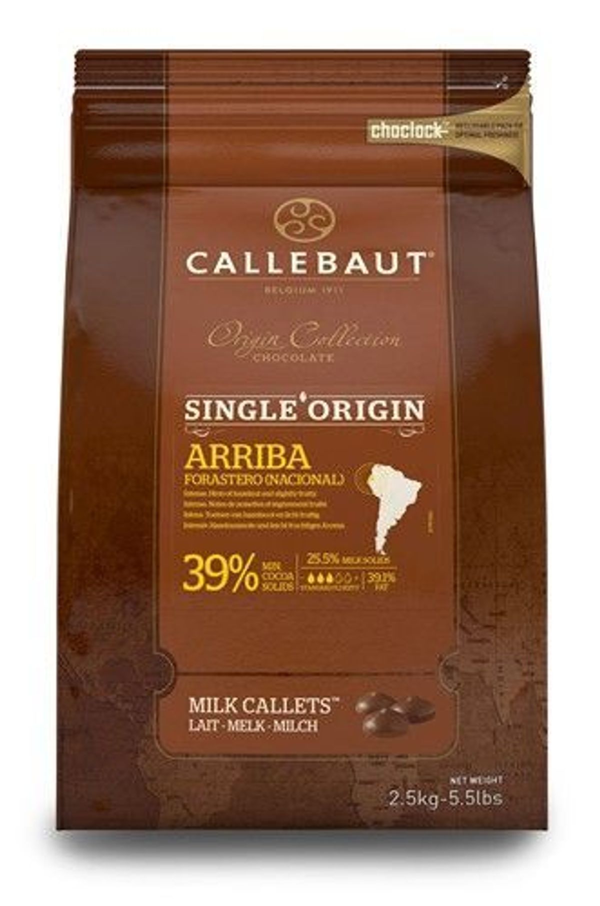 Callebaut Chokolade Callets Arriba 2,5 kg