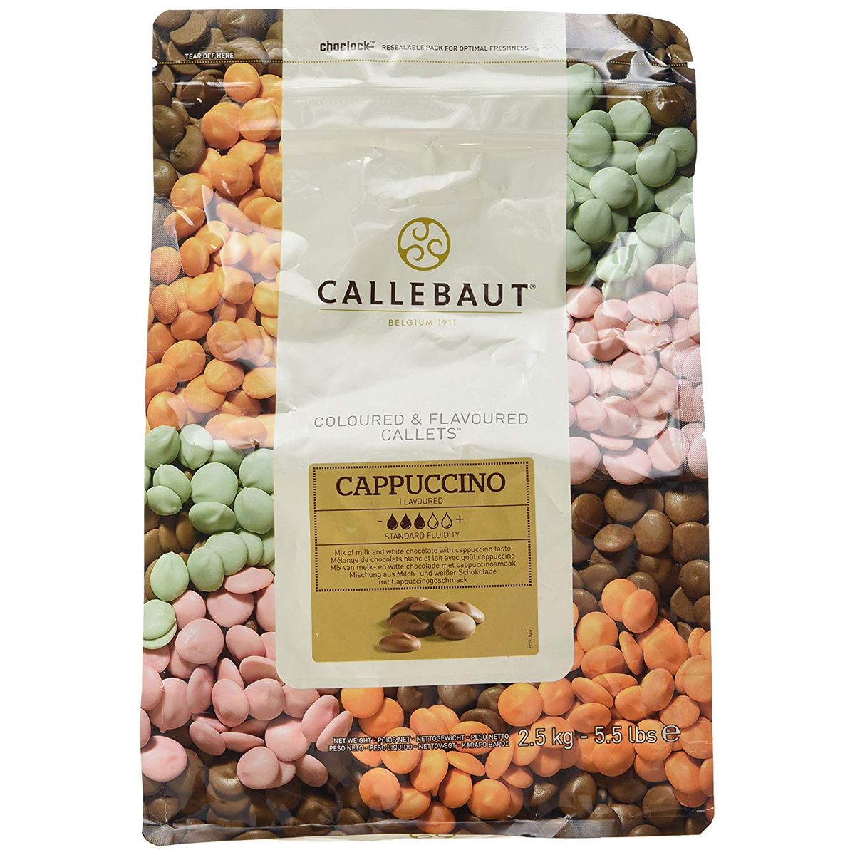 Callebaut Chokolade Callets Cappuccino 30,8% - 2,5 kg