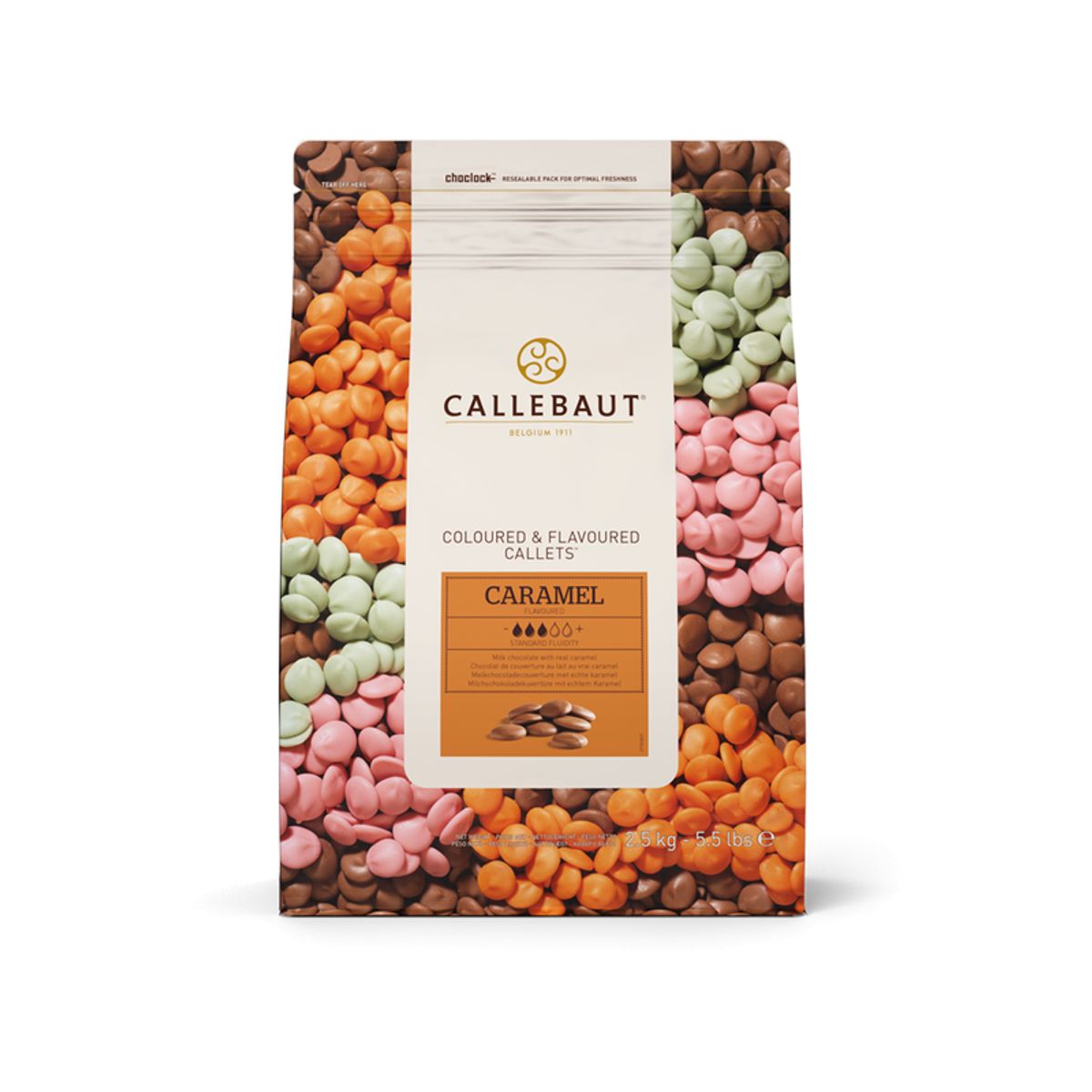 Callebaut Chokolade Callets Caramel 31,1% - 2,5 kg