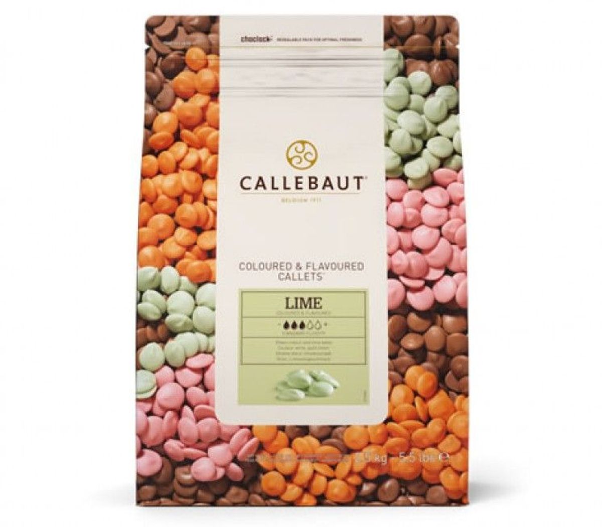 Callebaut Chokolade Callets Lemon 27,5% - 2,5 kg