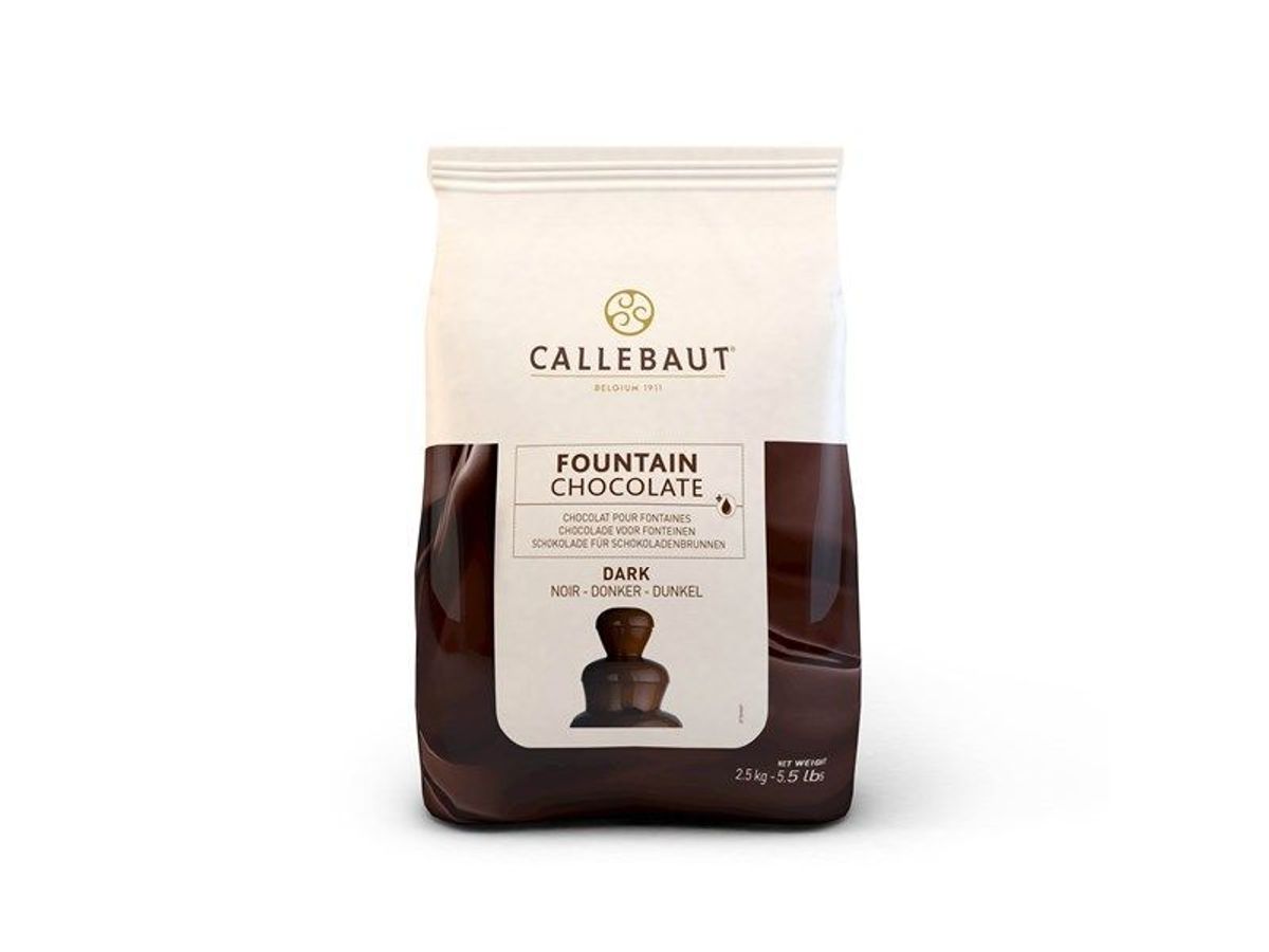 Callebaut - Fontæne Chokolade Mørk, 2,5 kg