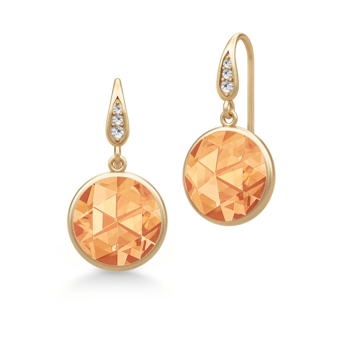 Callie Earring Champagne Cubic Zirconia