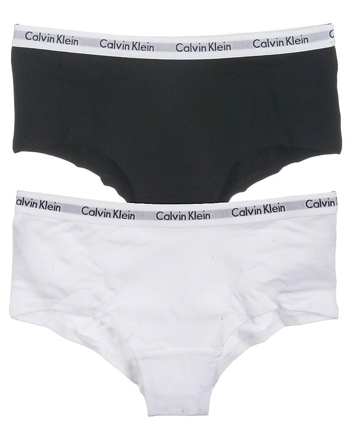 Calvin Klein 2-pak shorty, hvid/sort, Modern - 128 - 8-10år