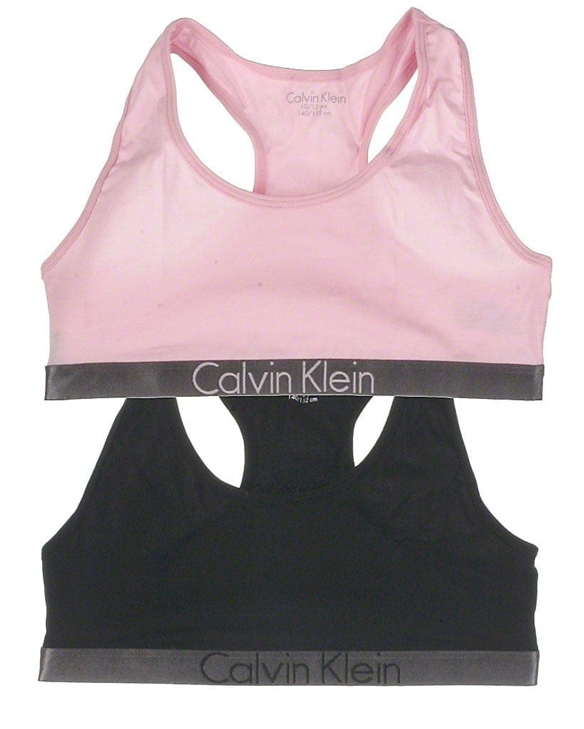 Calvin Klein 2-pak sports bra, rosa/sort, Customized - 140 - 8-10år