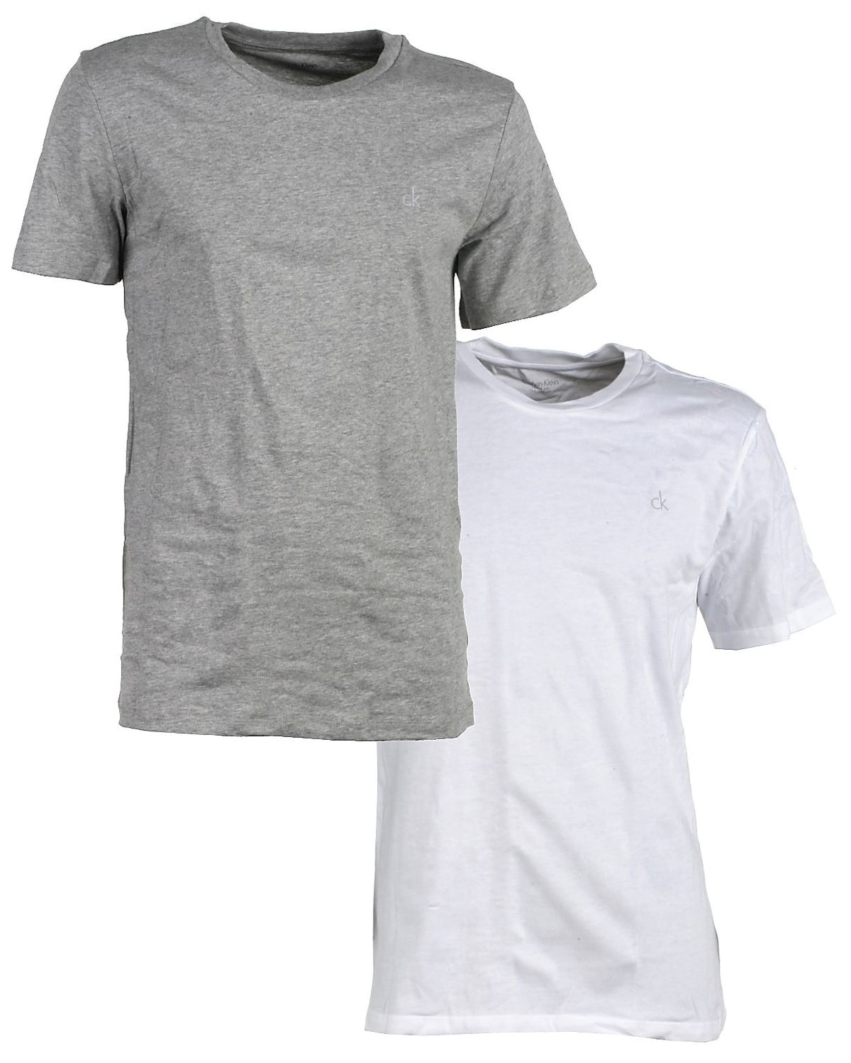 Calvin Klein 2-pak t-shirt s/s, grå/hvid, Modern - 128 - 8-10år