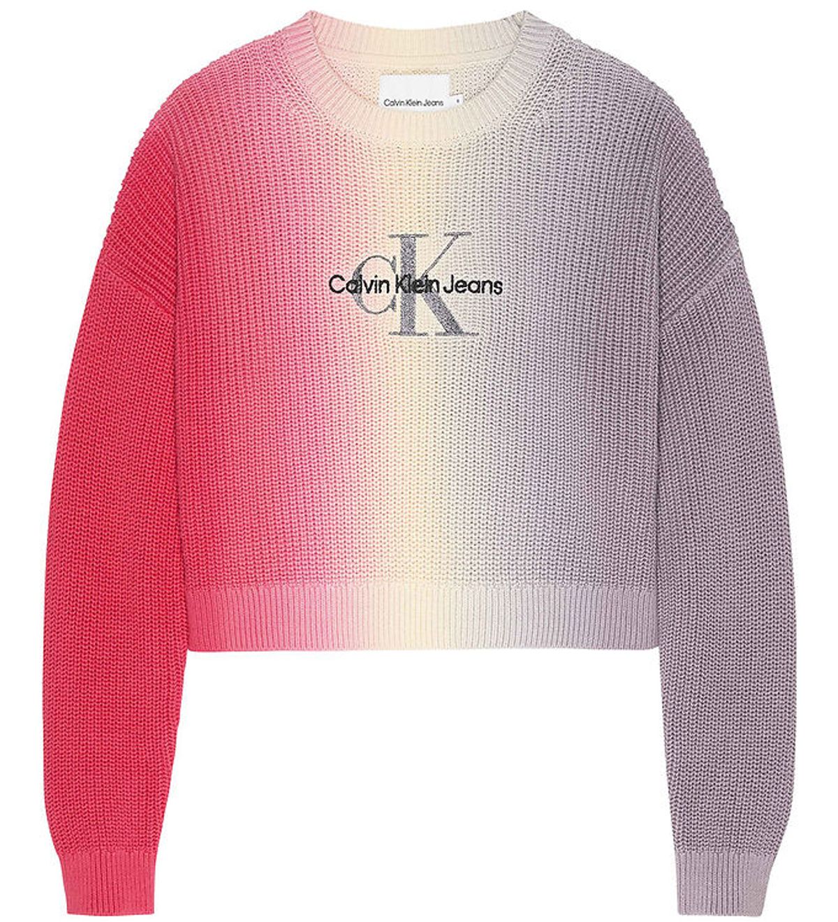 Calvin Klein Bluse - Strik - Monogram Gradient - Auburn