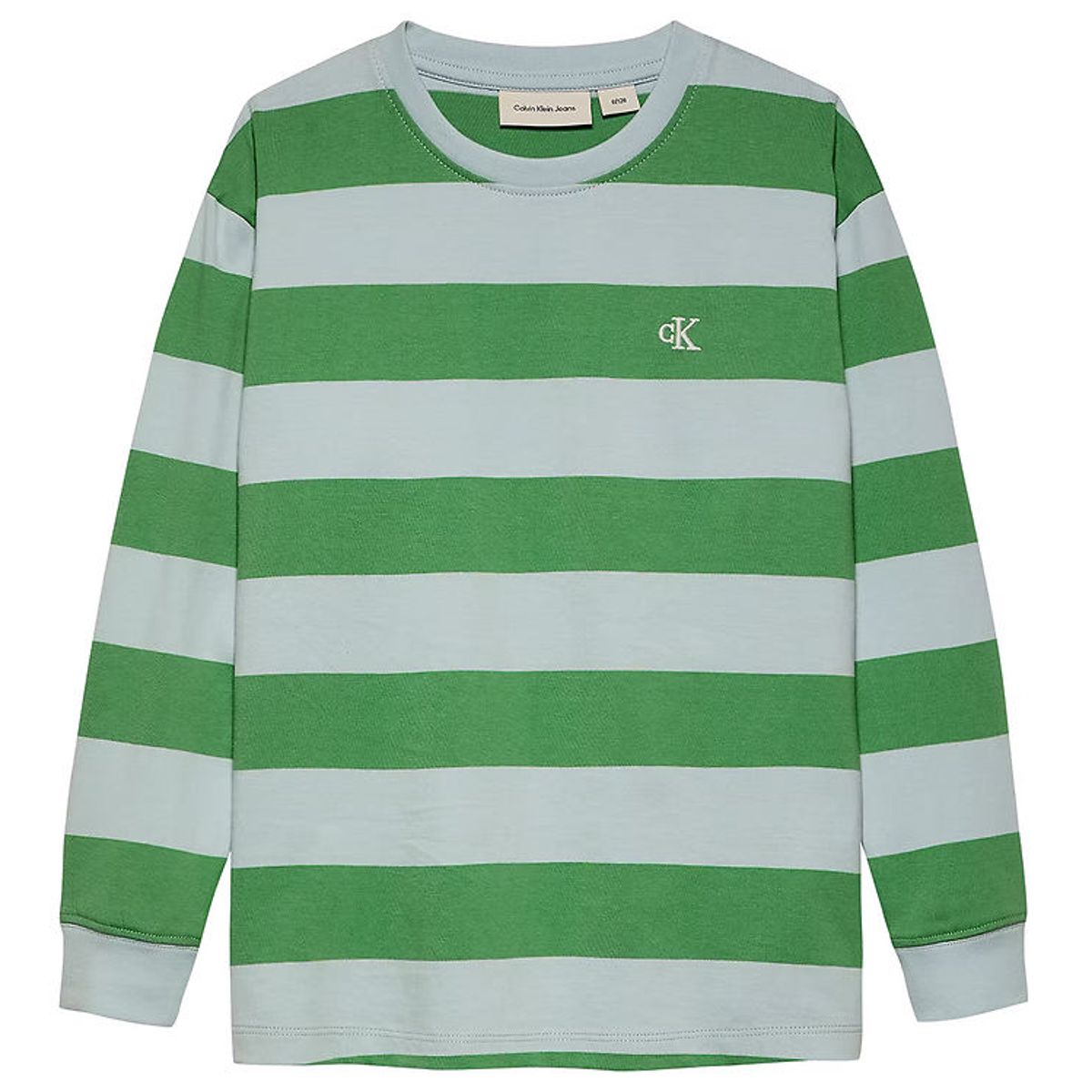 Calvin Klein Bluse - Striped Relaxed - Keepsake Blue/Green Strip