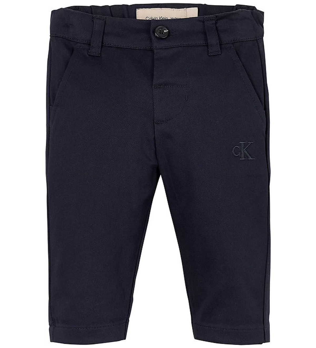 Calvin Klein Bukser - Sateen Chino - Night Sky