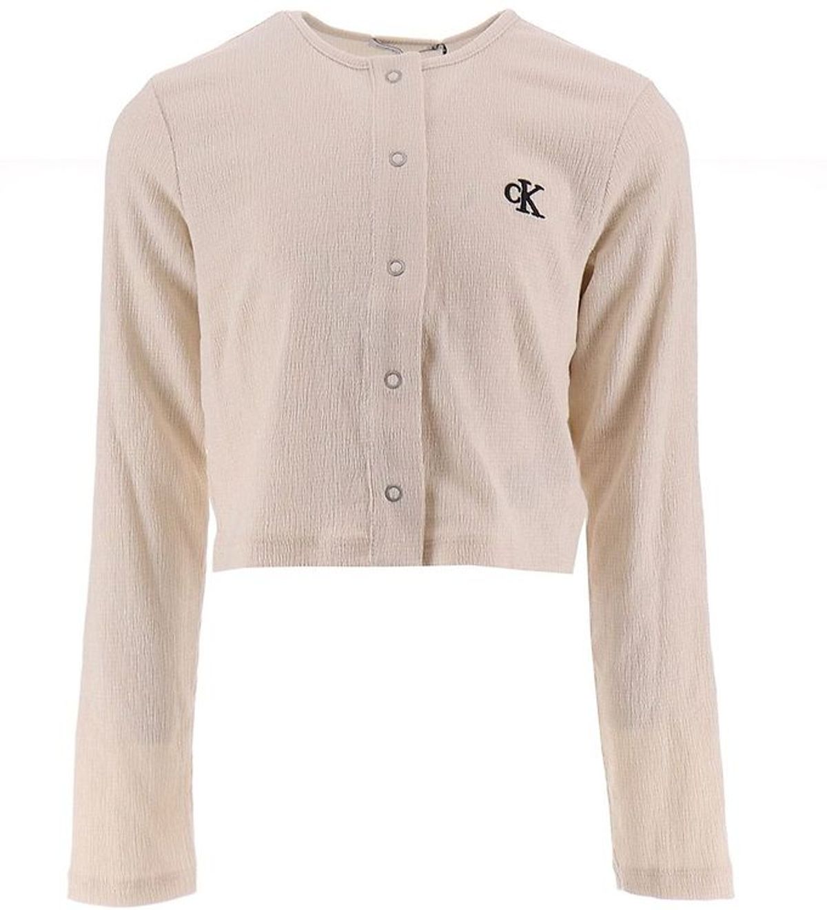 Calvin Klein Cardigan - Light Crinkle - Whitecap Gray