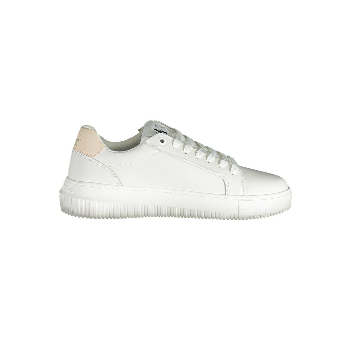 Calvin Klein Eco-Conscious White Sneakers with Contrasting Accents