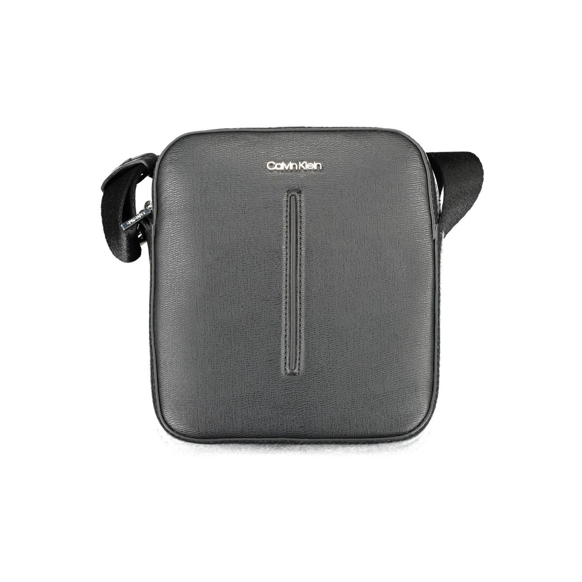 Calvin Klein Elegant Black Shoulder Bag with Logo Detail