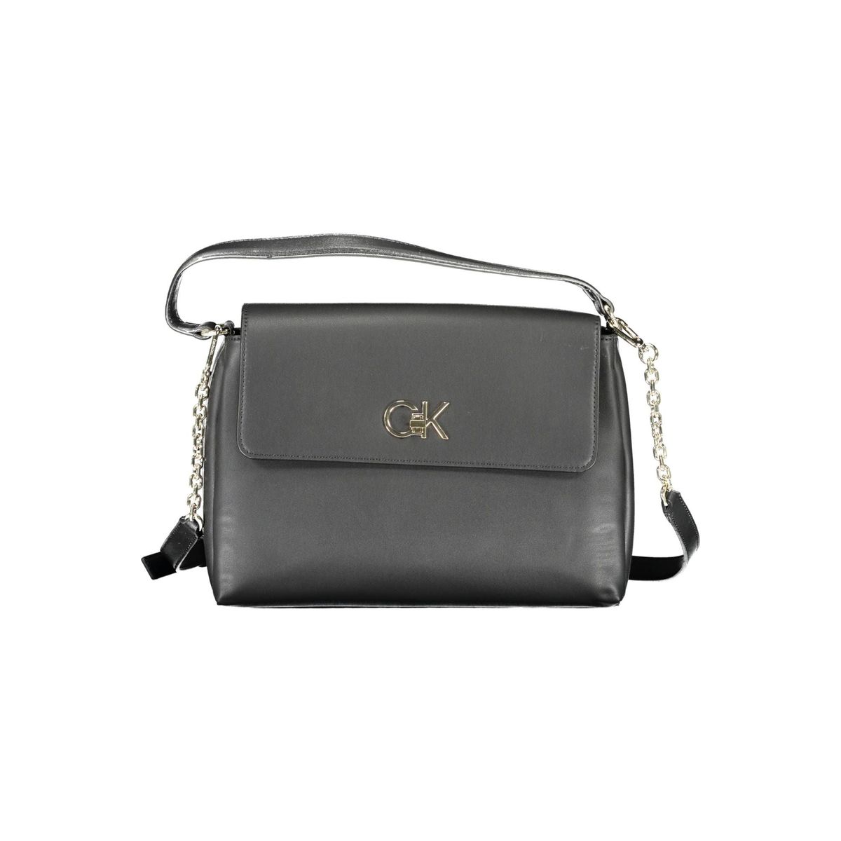 Calvin Klein Elegant Black Shoulder Handbag