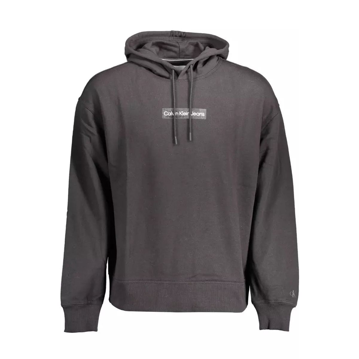 Calvin Klein Elevated Black Cotton Hooded Sweatshirt