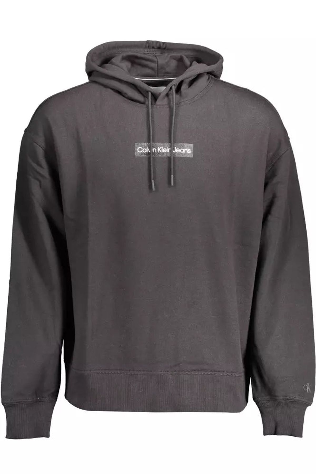 Calvin Klein Elevated Black Cotton Hooded Sweatshirt