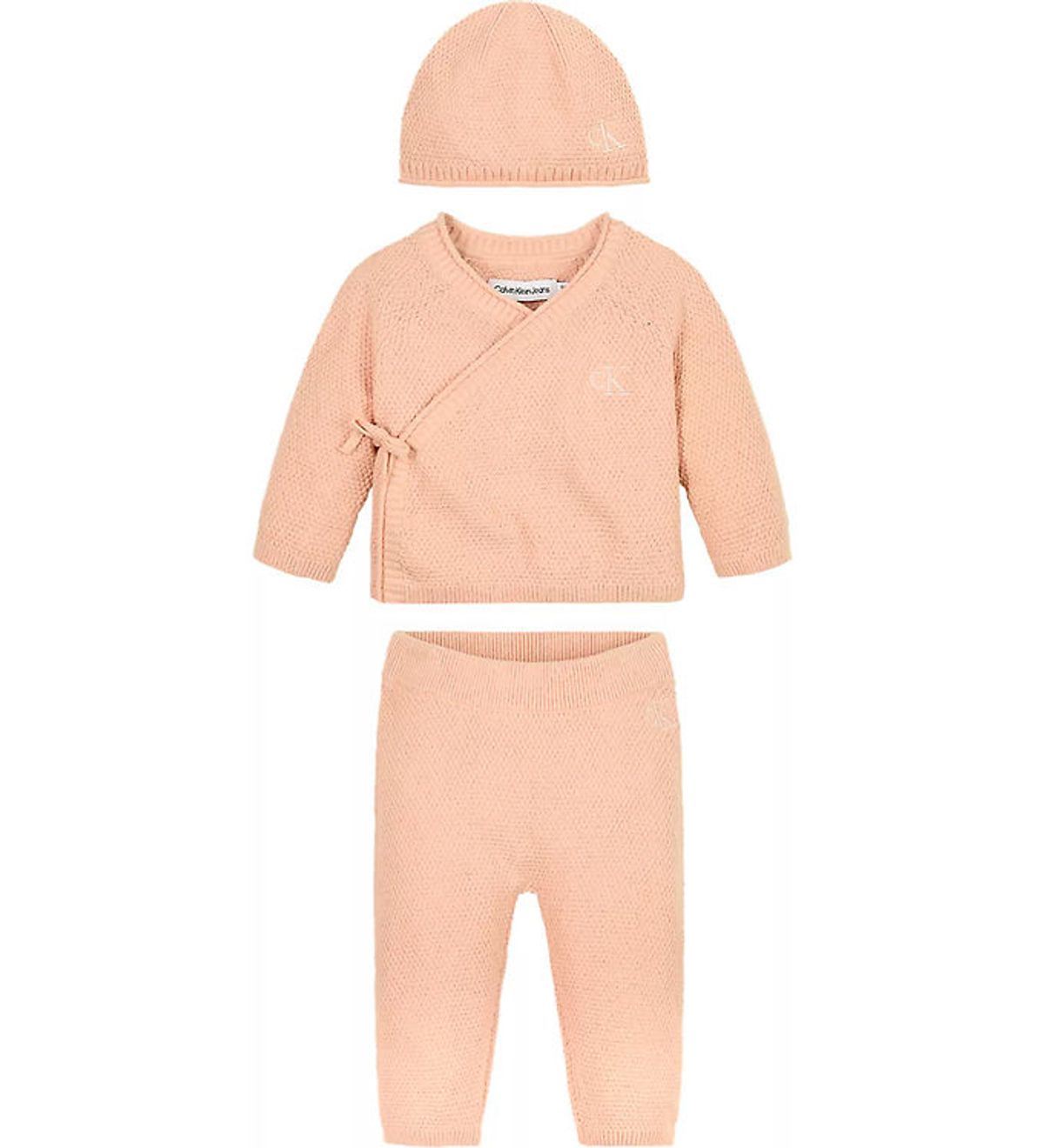 Calvin Klein Gaveæske - Bluse/Bukser/Hue - Strik - Pink Sand