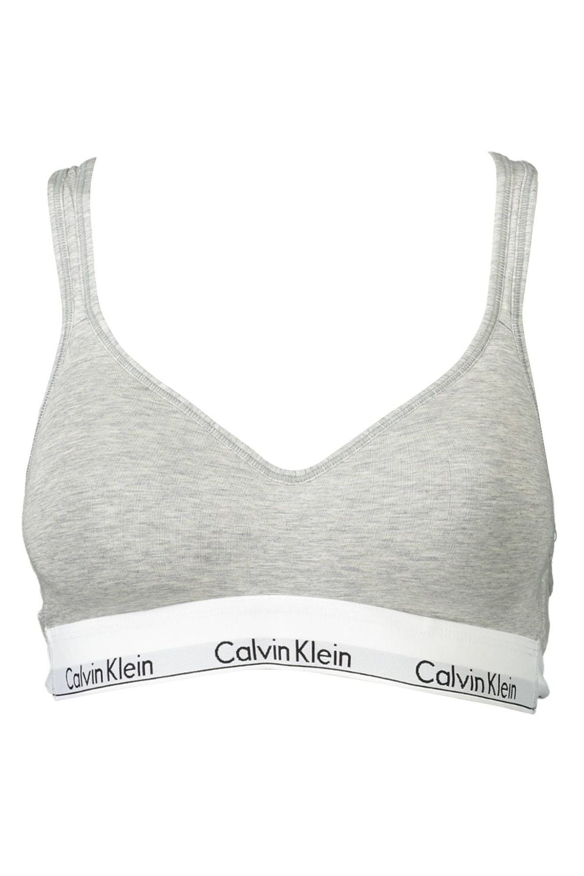 Calvin Klein Gray Cotton Dame Bralette