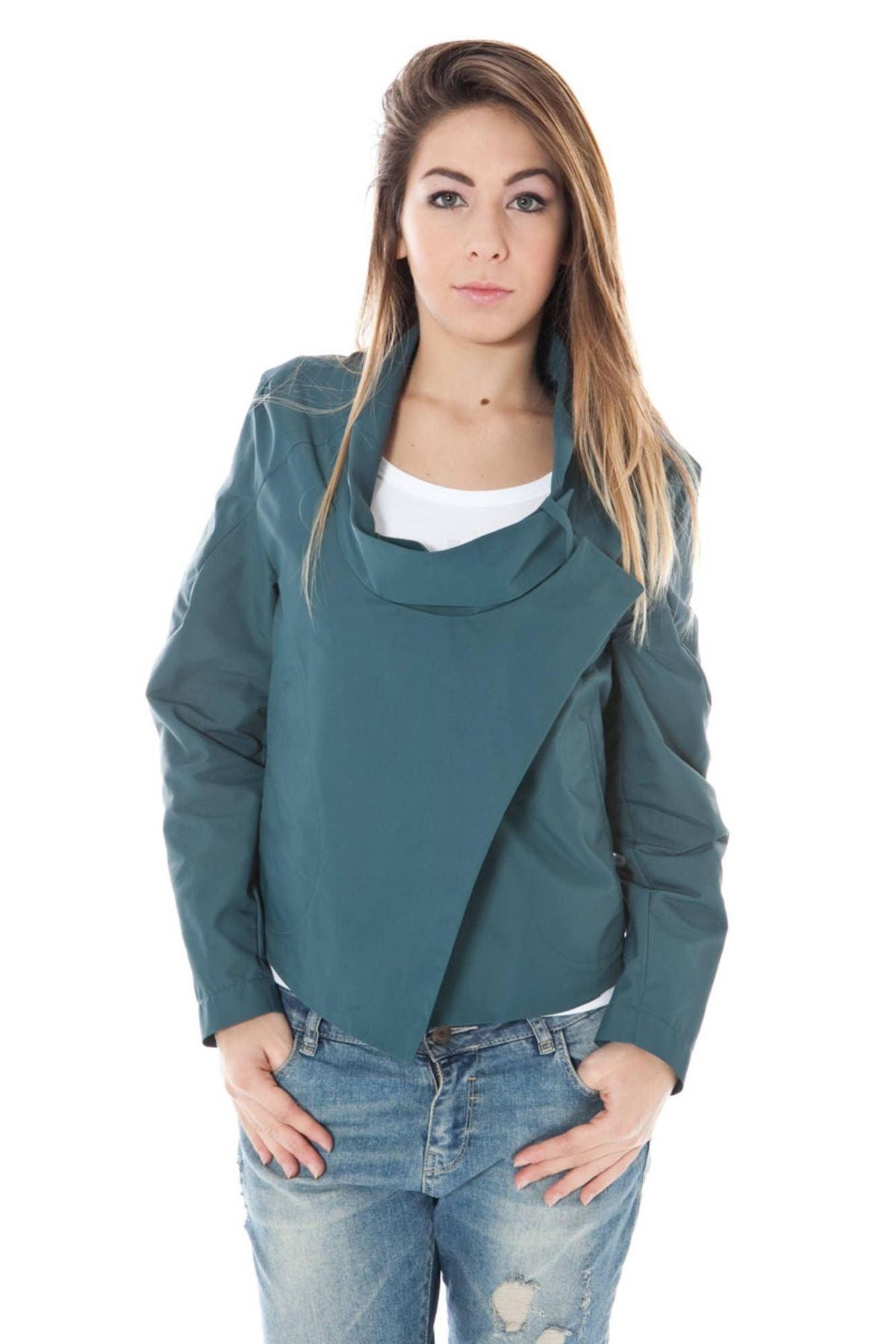 Calvin Klein Green Polyamide Dame Jacket