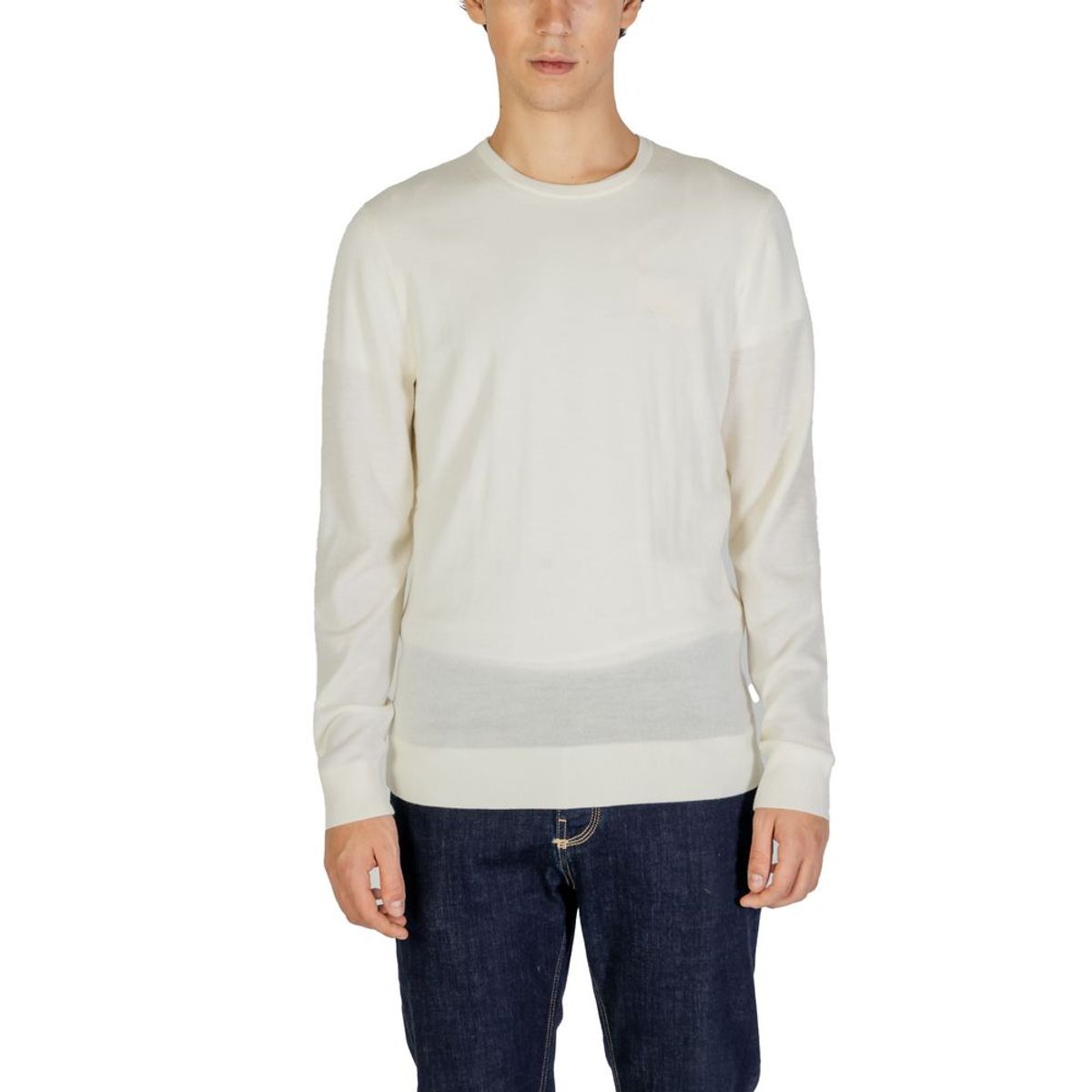 Calvin Klein Jeans Cream Recycled Wool T-Shirt