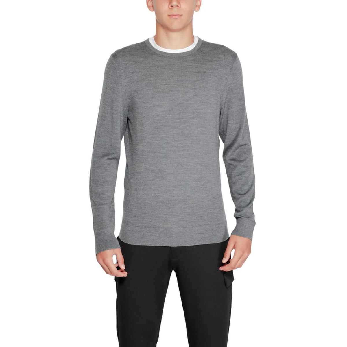 Calvin Klein Jeans Gray Recycled Wool T-Shirt