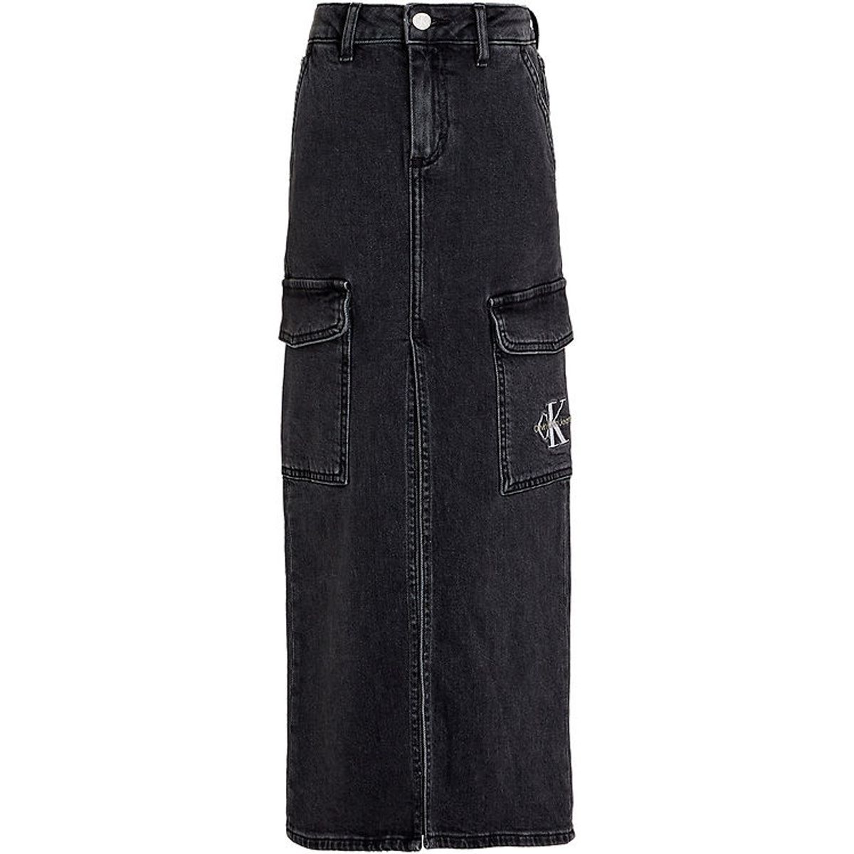 Calvin Klein Nederdel - Maxi Denim - Charcoal Grey