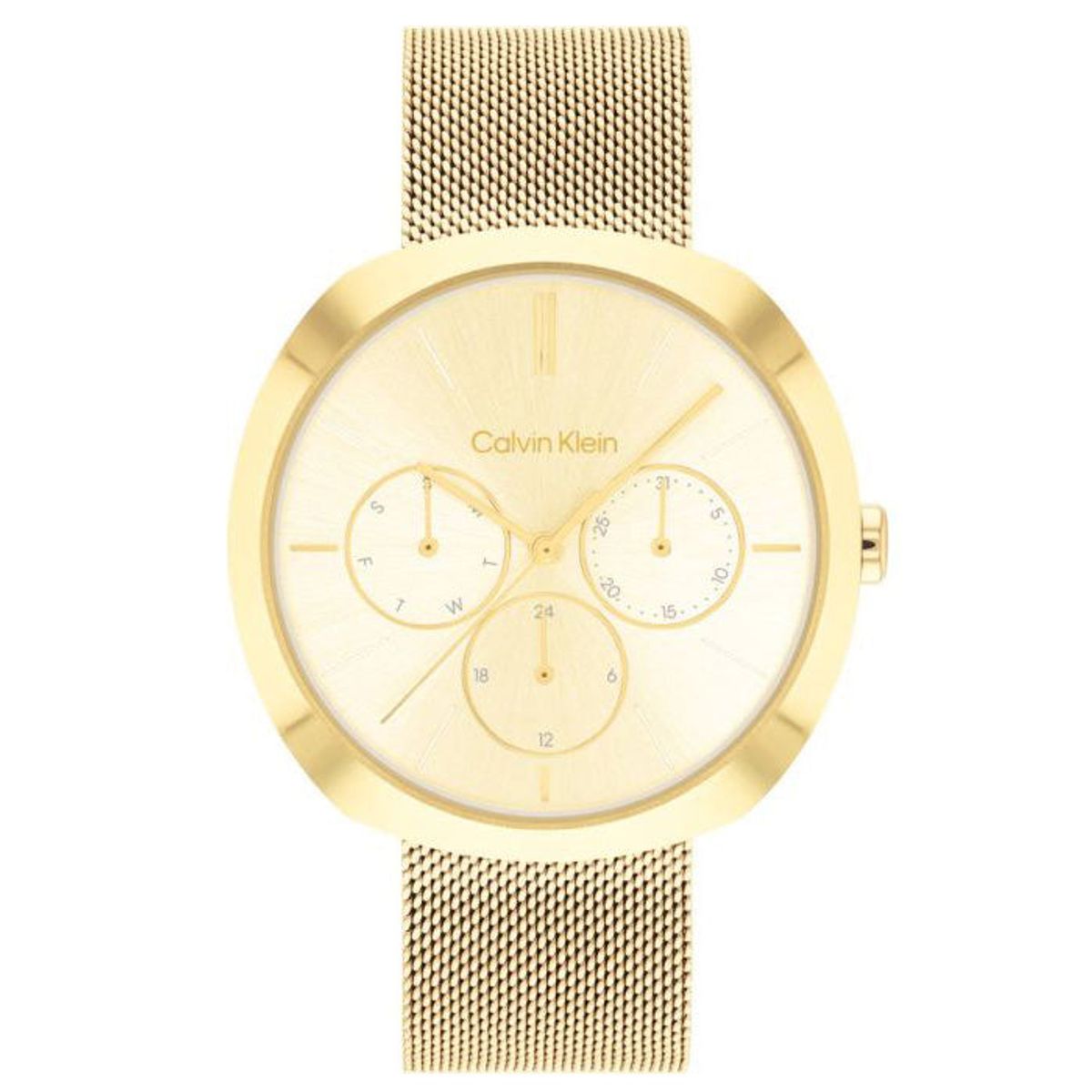 Calvin Klein - Shape ur, 38 mm Guld PVD