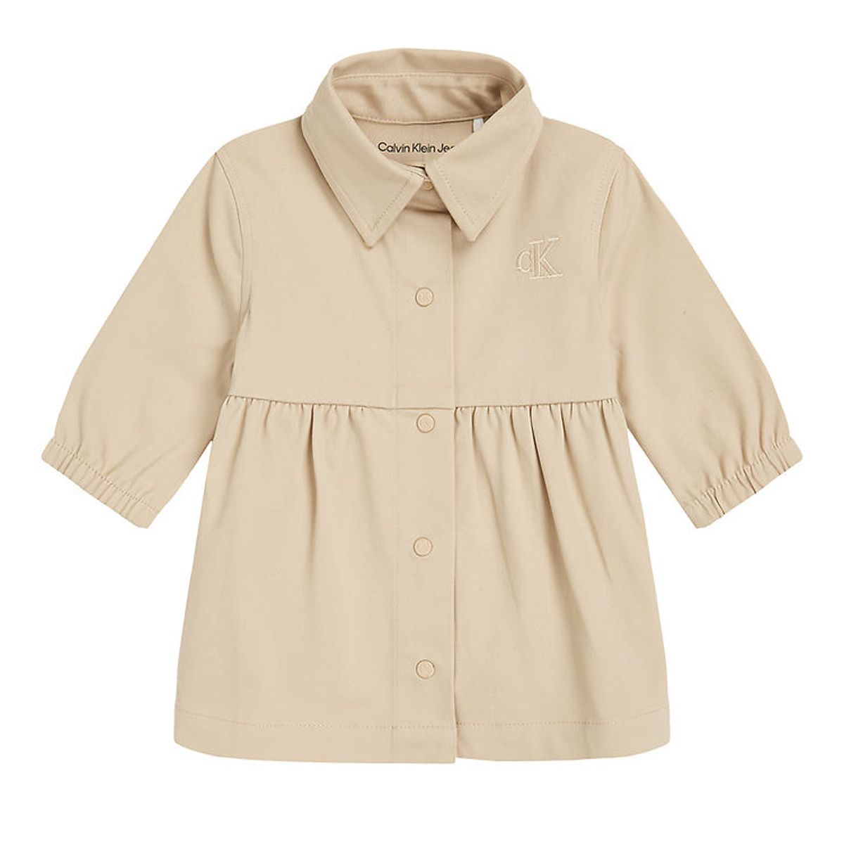 Calvin Klein Skjortekjole - Utility - Pale Khaki