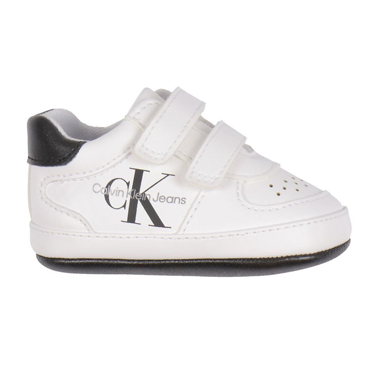 Calvin Klein Sko - Low Cut Velcro - Hvid/Sort