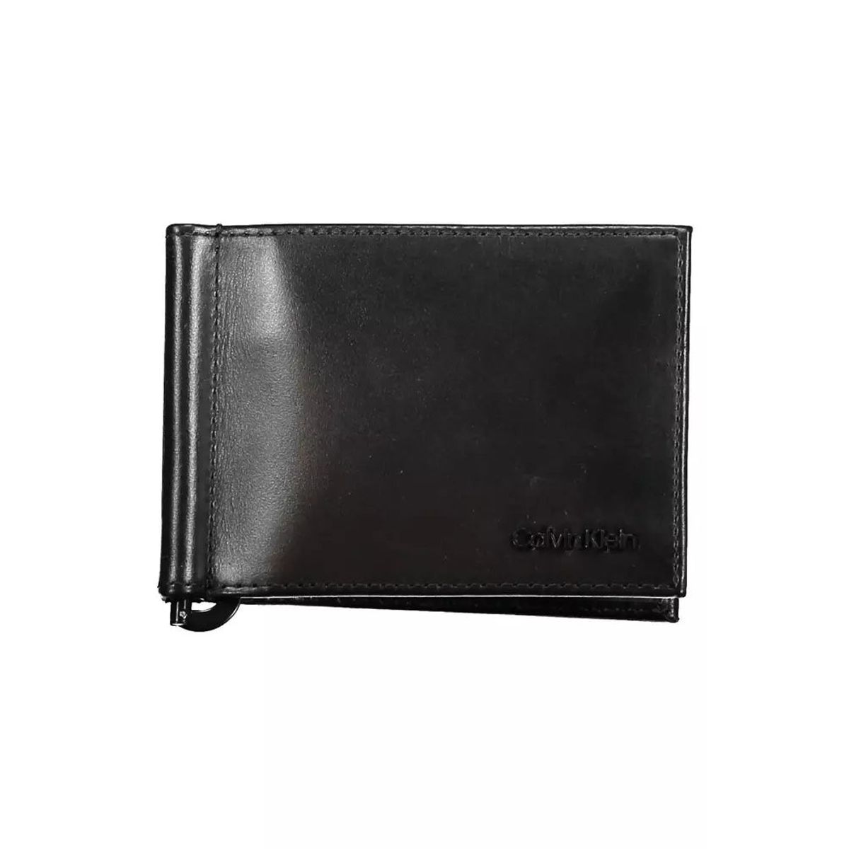 Calvin Klein Sleek Black Leather Wallet with RFID Block