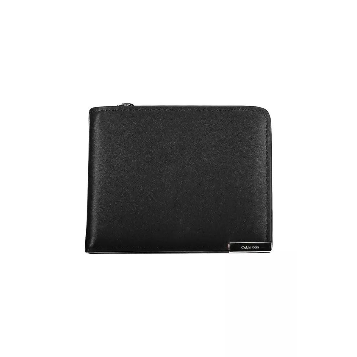 Calvin Klein Sleek Black RFID-Secure Wallet with Coin Purse