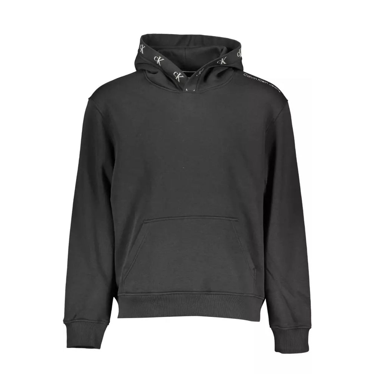 Calvin Klein Sleek Hooded Sweatshirt with Contrasting Logo